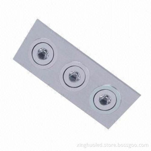 Square LED ceiling light, 110/220V AC voltage and 50,000 hours of lifespan